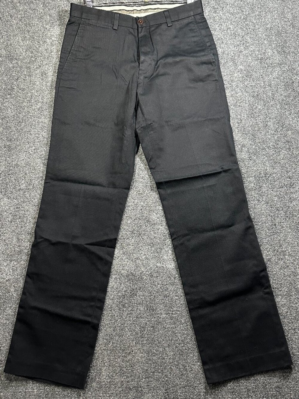 Eddie Bauer Pants Mens 30 Black Cotton Classic Fit Wrinkle Free Straight Leg